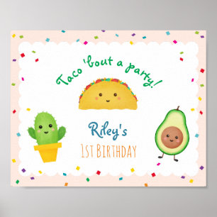 Taco Bout A Party Undertecknande av fiesta-test Poster