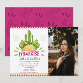 Taco "Bout A Studenten Fiesta Studenten Photo Inbjudningar
