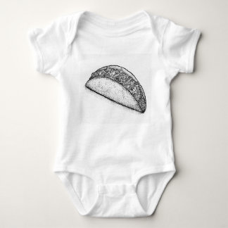 Taco 'Bout Adorable: Hand-Drawn Monochromatic Taco T Shirt