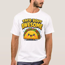 Taco 'Bout Awesome Söt Taco Puns Tecknad Design
