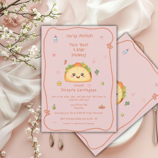Taco ‘Bout Cute Baby Shower Inbjudningar (Skapare uppladdad)
