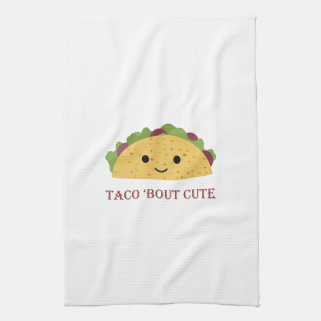 Taco Bout Cute Kawaii Taco Kökshandduk (Vertikal)