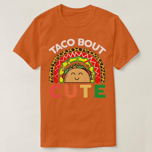 Taco Bout Cute Småbarn Boy Cinco De Mayo Taco  T Shirt (Design framsida)