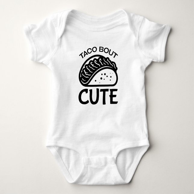 Taco Bout Cute T Shirt (Framsida)