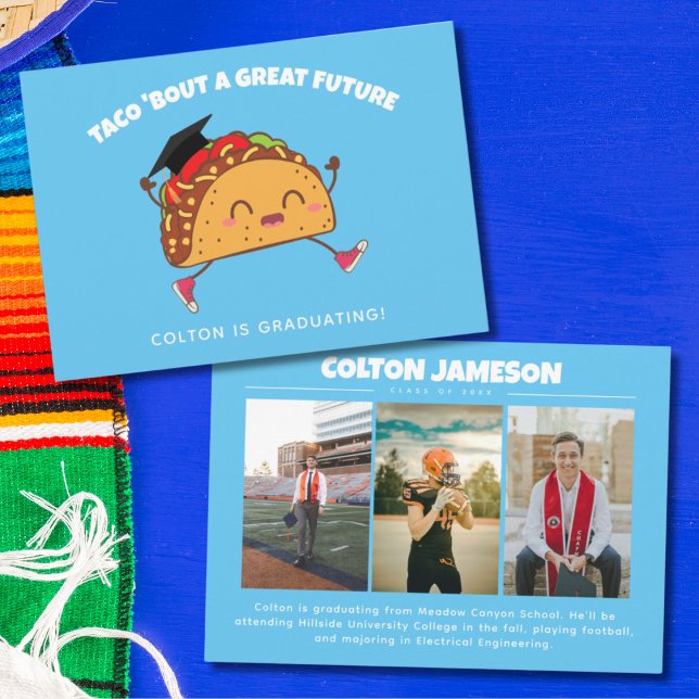 Taco Bout: ett Underbart meddelande om Studenten i (Taco Bout a Great Future Graduation Announcement)