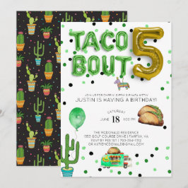 Taco Bout Five | Femårs födelsedagsinbjudan Inbjudningar