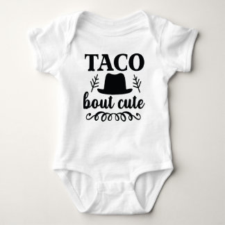 "taco bout gullig", lustig baby-kroppsdräkt t shirt