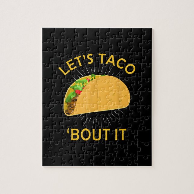 Taco Bout it - Taco Cinco De Mayo Gift Pussel (Vertikal)