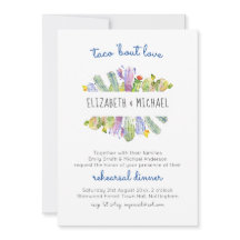 Taco Bout Kärlek Cacti Fiesta Rehearsal Dinner