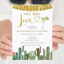 Taco Bout Kärlek Cactus Fiesta Förlovningsfest