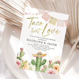 Taco Bout Kärlek Cactus Fiesta Par Rosa  Inbjudningar