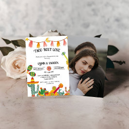 Taco 'Bout Kärlek Cactus Förlovningsfest Spara Datumet