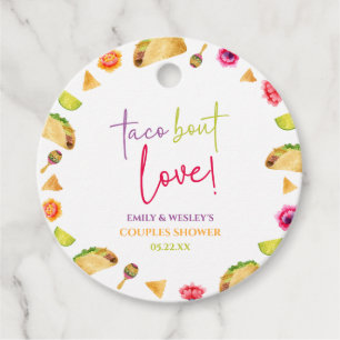 Taco Bout Kärlek! Fiesta Bröllop Par Shower Gåvor Etiketter