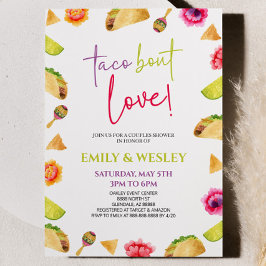 Taco Bout Kärlek! Fiesta Bröllop Par Shower Inbjudningar