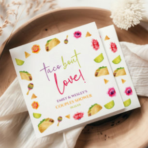 Taco Bout Kärlek! Fiesta Bröllop Par Shower Pappersservett