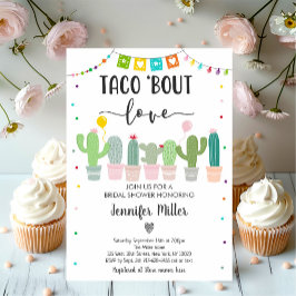 Taco Bout Kärlek Fiesta Cactus Möhippa Inbjudningar