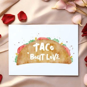 Taco 'Bout Kärlek Fiesta Theme Valentindagen Kort