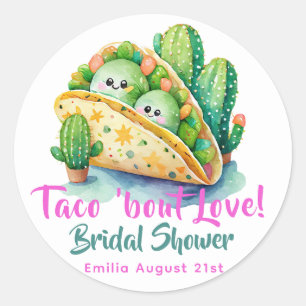Taco "Bout Kärlek! Förra Party-Möhippan Runt Klistermärke