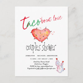 TACO BOUT KÄRLEK Modern Budget PAR SHOWER Fiesta Vykort