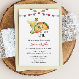 Taco Bout Kärlek Par Möhippa Fiesta Inbjudningar