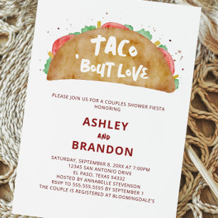 Taco 'Bout Love Par Shower Fiesta Inbjudan