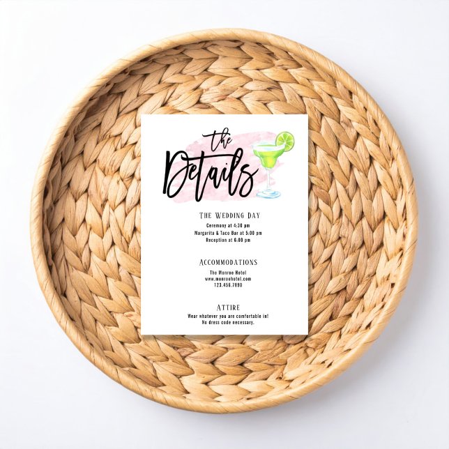 Taco Bout Love Wedding Details Card OSA Kort (Skapare uppladdad)