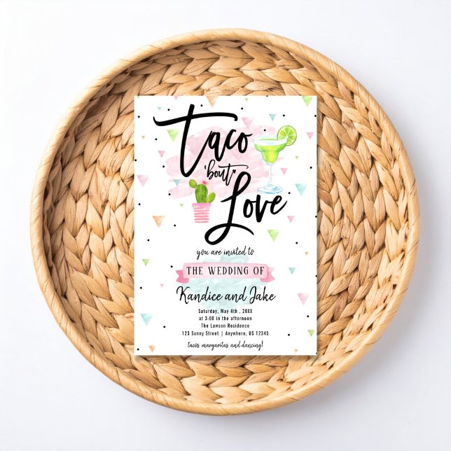Taco Bout Love Wedding Invitation Inbjudningar (Skapare uppladdad)