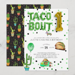 Taco Bout One | Första födelsedagsinbjudan Inbjudningar