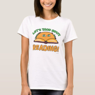 Taco Bout Reading Roligt Bok Älskare Tecknad T Shirt