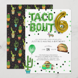 Taco Bout Six | Inbjudan till sjätte födelsedagen