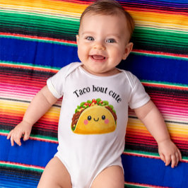 Taco bout söt - tacotema kläder för bebis t shirt