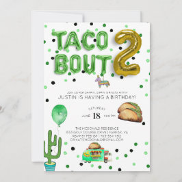 Taco Bout Två | Andra födelsedagsinbjudan Inbjudningar