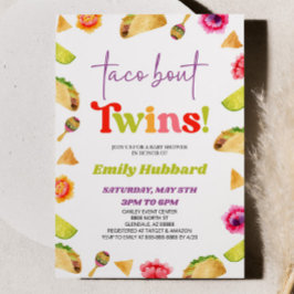 Taco Bout-Twillingar! Fiesta Baby Shower Inbjudningar