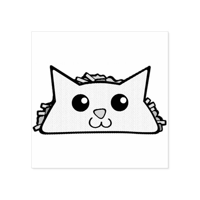 Taco Cat Character Stämpel (Tryck)