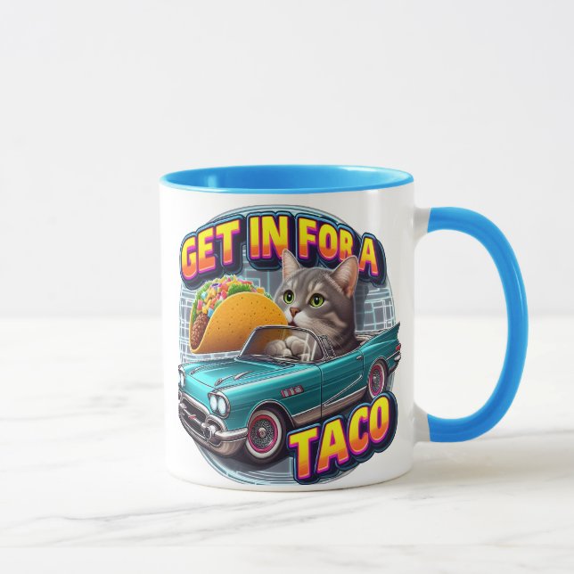 Taco Cat Cruising Mugg (Höger)