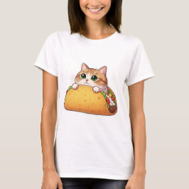 Taco Cat | Cute Kattunge i Taco | Puerfully Tasty T Shirt