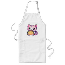 Taco Cat Delight - kawaii, tacos, katter, söt Långt Förkläde