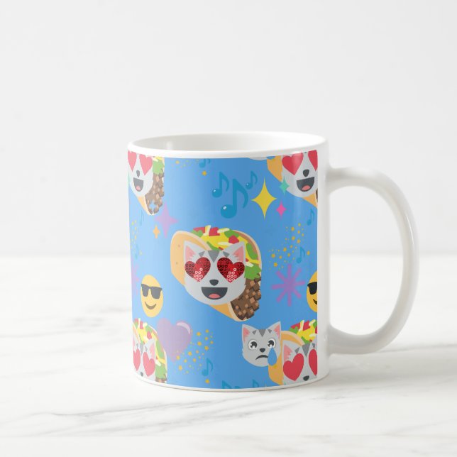 taco cat emoji kaffemugg (Höger)