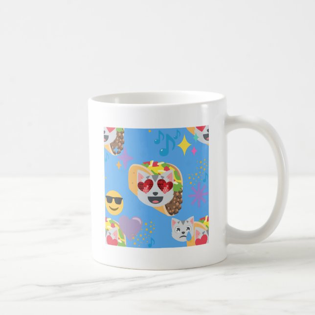 taco cat emoji kaffemugg (Höger)