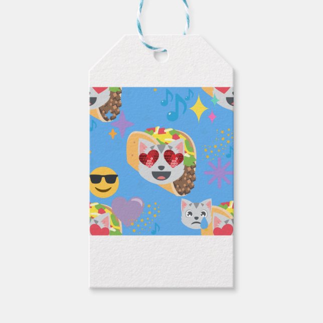 taco cat emoji presentetikett (Framsidan)