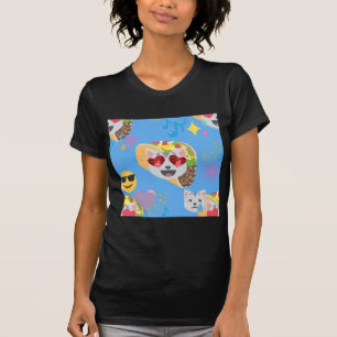 taco cat emoji t-shirt
