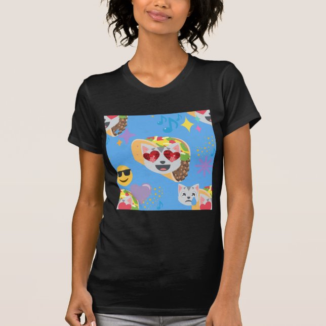 taco cat emoji t-shirt (Framsida)