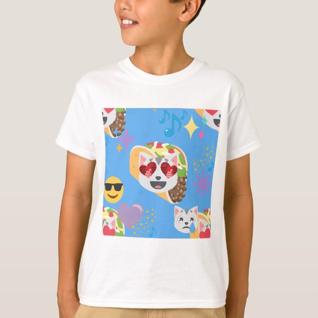taco cat emoji t shirt (Framsida)
