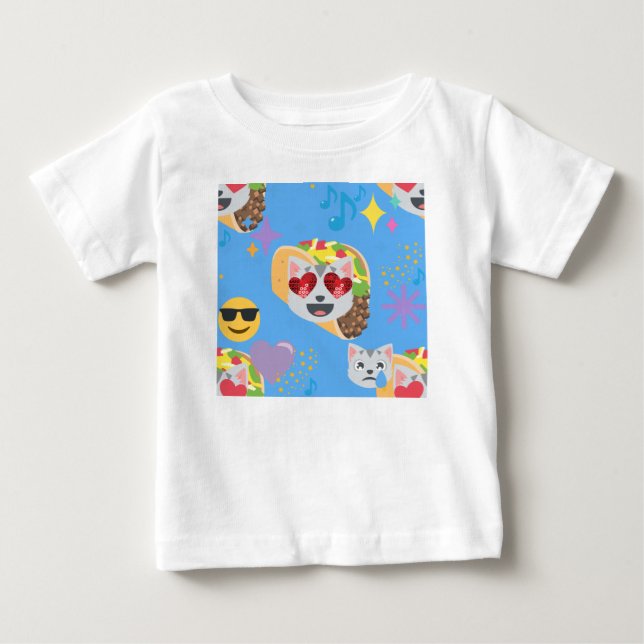 taco cat emoji tee shirt (Framsida)