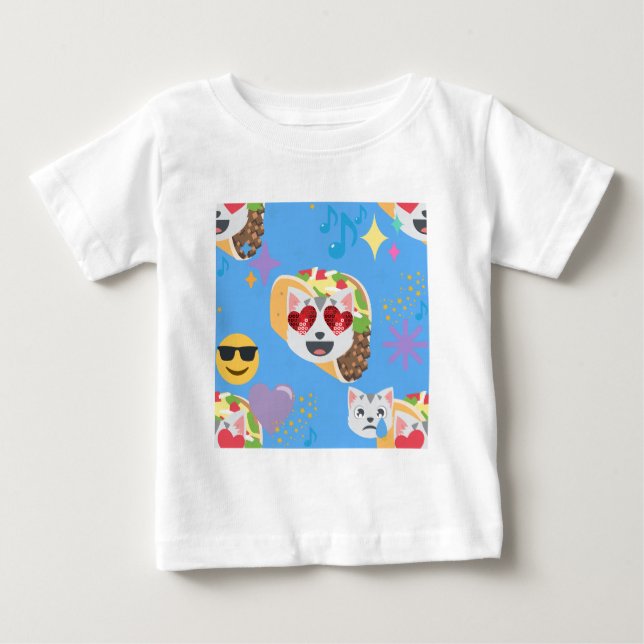 taco cat emoji tee shirt (Framsida)