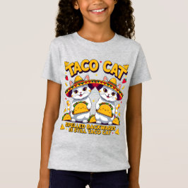 Taco Cat Fiesta Kawaii Söt Cinco de Mayo Chibi T Shirt