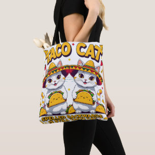 Taco Cat Fiesta Kawaii Söt Cinco de Mayo Chibi Tygkasse