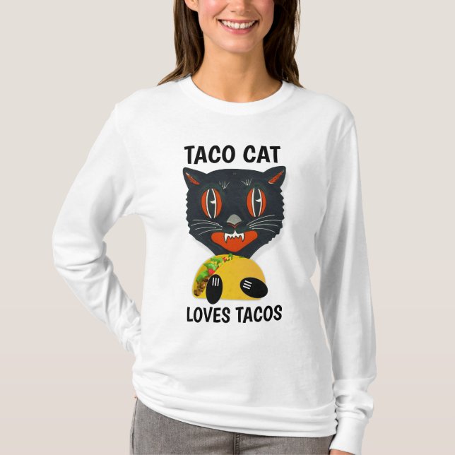 TACO CAT Funny T-shirts (Framsida)
