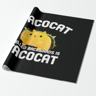 Taco Cat har stavats bakåt och är Taco Cat Presentpapper