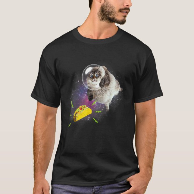 Taco Cat  Katter Tacos T Shirt (Framsida)